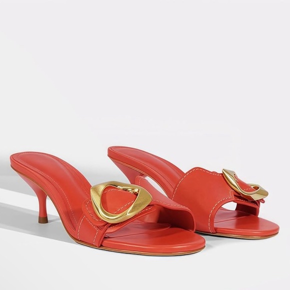 Buckle Slide Heeled Sandals - Picture 4 of 5